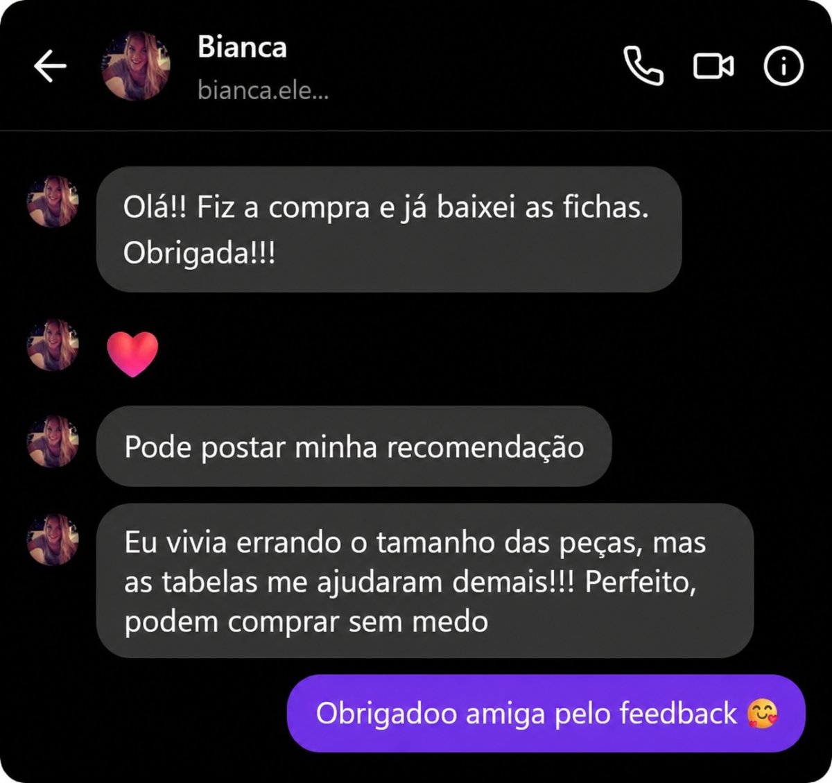 Depoimento Bianca